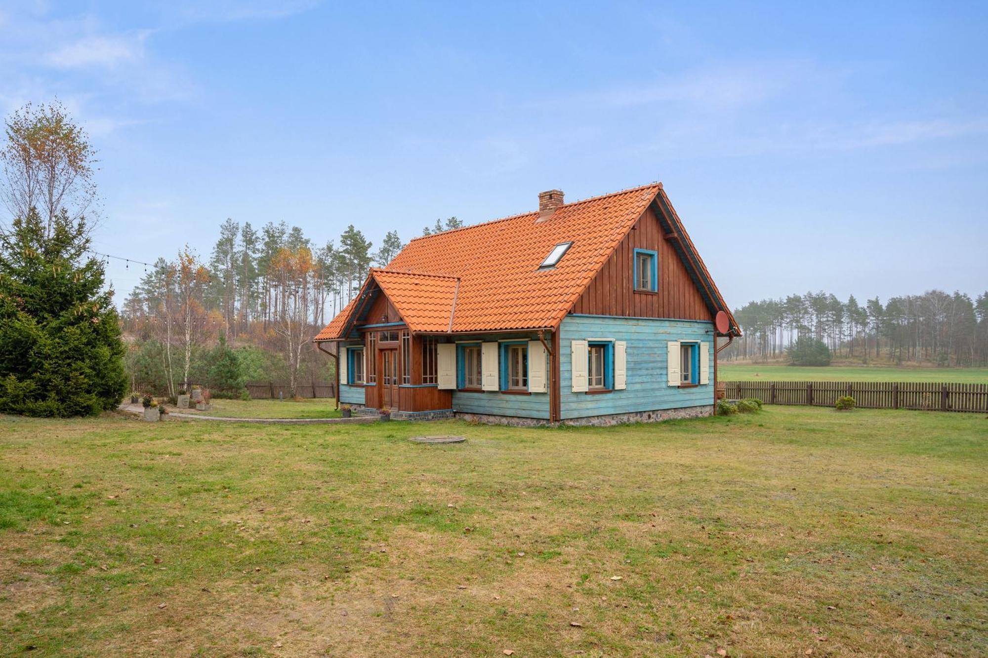 Lesny Dworek Sominy - Dom Z Sauna I Kominkiem Exterior foto