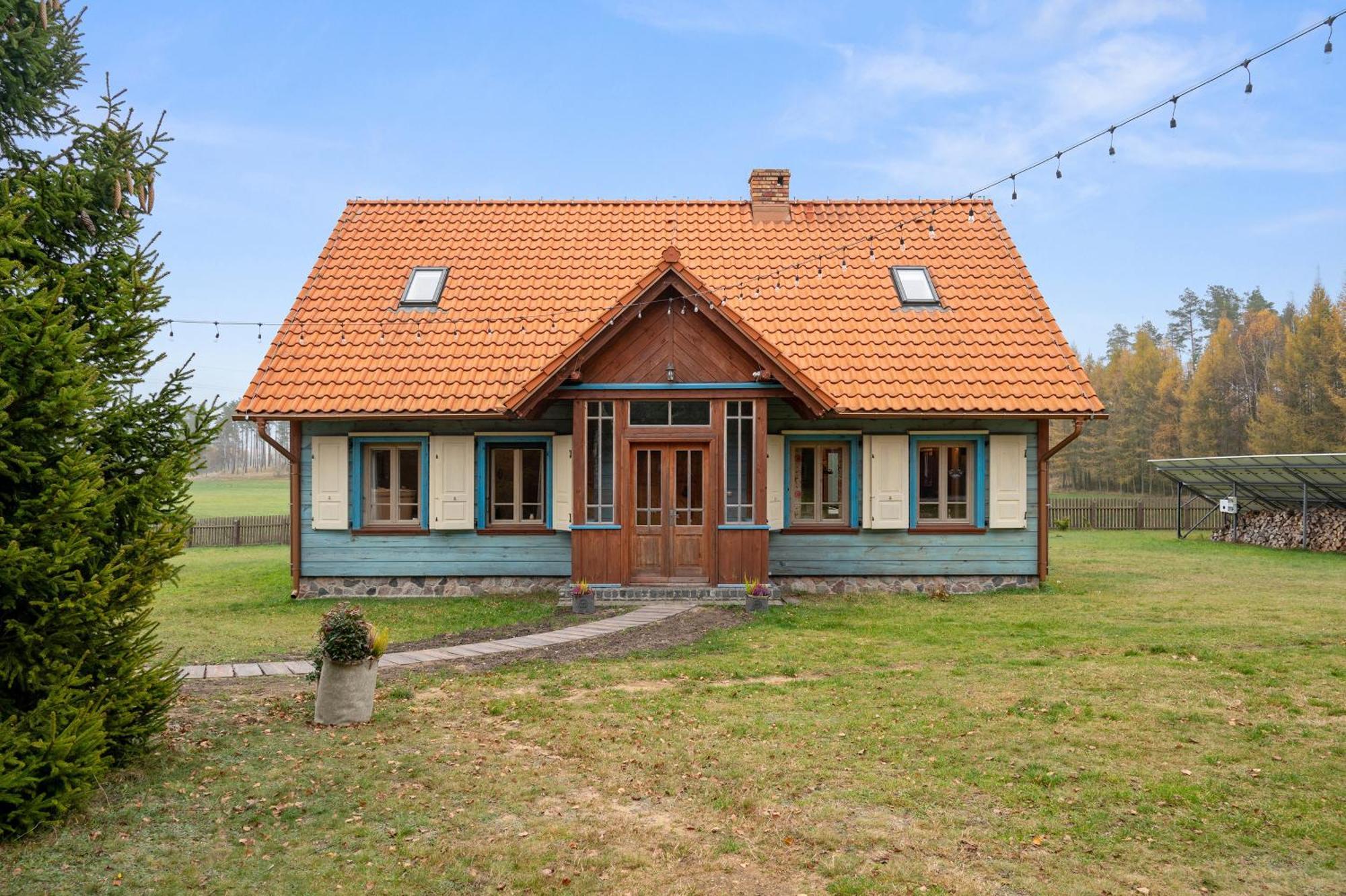 Lesny Dworek Sominy - Dom Z Sauna I Kominkiem Exterior foto